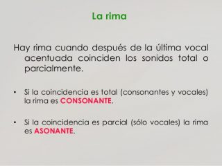 Diferencias Entre Rima Asonante Y Consonante Cuadro Comparativo