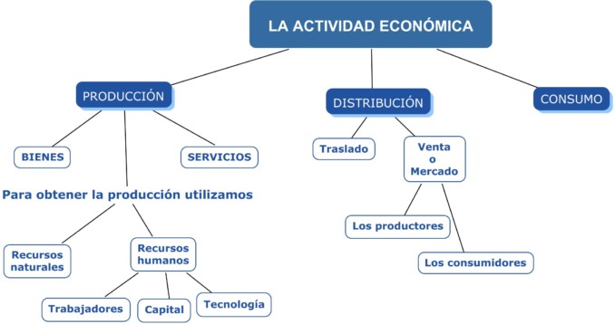 Mapa Conceptual De Las Actividades Economicas Primarias