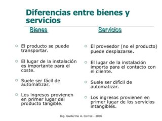 Cuadros Comparativos Diferencias Entre Bienes Y Servicios | Cuadro ...